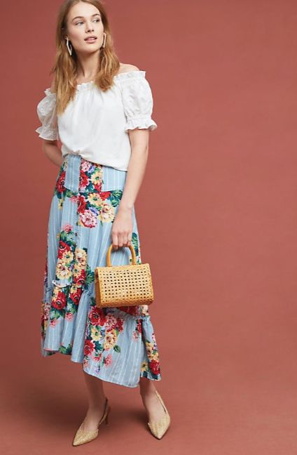 8 Stylish Tops To Wear With Midi Skirts ...